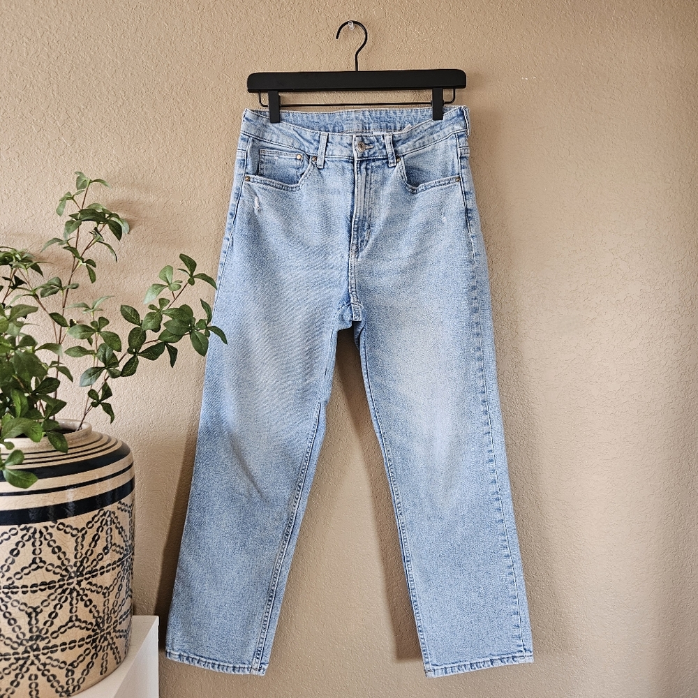 H&M High Waist Jean, Size 8 | Light Wash